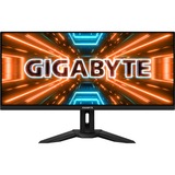 GIGABYTE M34WQ 34" UltraWide Gaming Monitor Zwart, 2x HDMI, DisplayPort, 2x USB 3.0, 144 Hz