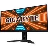GIGABYTE M34WQ 34" UltraWide gaming monitor Zwart, 2x HDMI, DisplayPort, 2x USB-B, 1x USB-C, 144 Hz