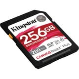 Kingston Canvas React Plus 256 GB geheugenkaart UHS-II U3, Class 10, V60