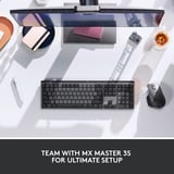 Logitech MX Mechanical toetsenbord Zwart, US-International lay-out (QWERTY), 100%, Bluetooth