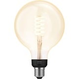 Philips Hue White filament 1-pack G125 E27 Globe ledlamp 2100K, Dimbaar