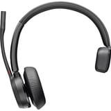 Poly Voyager 4310 USB-A on-ear headset Zwart, Incl. BT700 USB-adapter