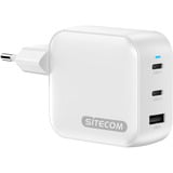 Sitecom 100W GaN Power Delivery oplader Wit, 2x USB-C, 1x USB-A