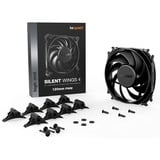 be quiet! Silent Wings 4 PWM 120x120x25 case fan Zwart, 4-pin PWM fan-connector