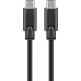 goobay Sync & Charge Super Speed USB-C kabel Zwart, 1 meter