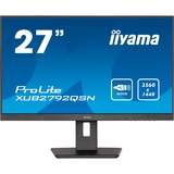 iiyama Prolite XUB2792QSN-B5 27" monitor Grijs, 75Hz, HDMI, DisplayPort, USB-C, RJ45 (LAN), Audio