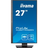 iiyama Prolite XUB2792QSN-B5 27" monitor Grijs, 75Hz, HDMI, DisplayPort, USB-C, RJ45 (LAN), Audio