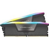 Corsair 32 GB DDR5-5600 Kit werkgeheugen Grijs, CMH32GX5M2B5600Z40, Vengeance RGB, EXPO