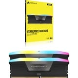 Corsair 32 GB DDR5-6000 Kit werkgeheugen Zwart, CMH32GX5M2B6000C30, Vengeance RGB, XMP