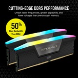 Corsair 32 GB DDR5-6000 Kit werkgeheugen Zwart, CMH32GX5M2B6000C30, Vengeance RGB, XMP