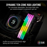 Corsair 32 GB DDR5-6000 Kit werkgeheugen Zwart, CMH32GX5M2B6000C30, Vengeance RGB, XMP