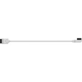 Corsair iCUE LINK Slim 1x 90° kabel Wit, 0,2 meter