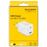 DeLOCK USB Charger USB Type-C PD 3.0 en USB Type-A 48 W Wit