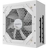 GIGABYTE UD850GM PG5 V2, 850 Watt voeding  Wit, 1x 12V-2x6, 4x PCIe, kabelmanagement