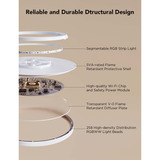 Govee Ceiling Light lamp Wit, Ø 30 cm