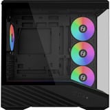 Lian Li Vector V100R MINI midi tower behuizing Zwart | 2x USB-A | 1x USB-C | RGB | Tempered Glass