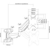 Neomounts WL70-550BL12 tv wandsteun wandmontage  Zwart