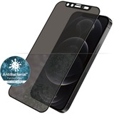 PanzerGlass Dual Privacy glas iPhone 12/12 Pro beschermfolie Transparant/zwart
