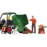 Schleich Farm World - Bosbouwer met voertuig speelfiguur 42659