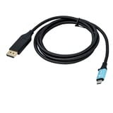 i-tec USB-C naar DisplayPort kabel Zwart, 2 meter, 4K 60 Hz