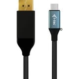 i-tec USB-C naar DisplayPort kabel Zwart, 2 meter, 4K 60 Hz