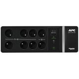 APC Back-UPS BE500G2-FR - Noodstroomvoeding Zwart, 8x Schuko, 500VA, 1 USB oplader, 1 USB datapoort