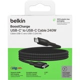 Belkin BoostCharge USB-C > USB-C kabel Zwart, 1 meter, 240 W