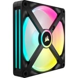 Corsair iCUE LINK QX140 RGB Uitbreidingskit case fan Zwart, 140 x 140 x 25 mm, PWM