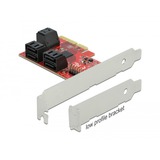 6 Port SATA PCIe Express x4 card - Low Profile controller