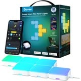 Govee Smart Mini Panel Lights - 10-pack led verlichting Wit, 2.4GHz wifi + Bluetooth