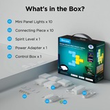 Govee Smart Mini Panel Lights - 10-pack led verlichting Wit, 2.4GHz wifi + Bluetooth