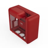 HYTE HYTE X50 Red midi tower behuizing Rood | 2x USB-A | 1x USB-C | Window