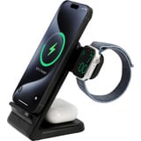 Just in Case 3-in-1 Wireless Charger Stand 15 W Zwart