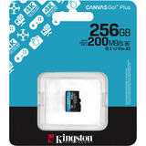 Kingston Canvas Go! Plus microSDXC 256 GB geheugenkaart Zwart, Class 10, UHS-I U3, V30, A2