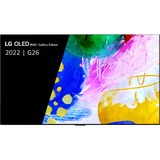 LG OLED55G26LA 55" Ultra HD oled-tv Zilver, 4x HDMI, 3x USB, Optisch, CI+, Bluetooth, LAN, WLAN, HDR, Dolby Vision