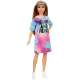 Mattel Barbie Fashionistas Doll 159 - Tie-Dye T-Shirt Dress Pop 