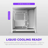 NZXT H6 RGB+ midi tower behuizing Wit | 2x USB-A | 1x USB-C | RGB | Tempered Glass