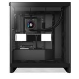 NZXT H7 Flow (2024) midi tower behuizing Zwart | 2x USB-A | 1x USB-C | Tempered Glass
