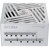 Seasonic FOCUS GX-1000 1000W ATX3.1 voeding  Wit, 1x 12VHPWR, 3x PCIe, kabelmanagement