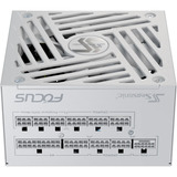 Seasonic FOCUS GX ATX3.0, 1000W voeding  Wit, 1x 12VHPWR, 3x PCIe, kabelmanagement