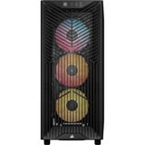 Corsair 3200D RS ARGB Smoke midi tower behuizing Donkergrijs | 1x USB-A | 1x USB-C | RGB | Tempered Glass
