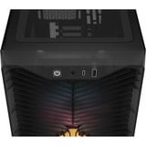 Corsair 3200D RS ARGB Smoke midi tower behuizing Donkergrijs | 1x USB-A | 1x USB-C | RGB | Tempered Glass
