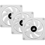 Corsair iCUE LINK QX120 RGB 120mm PWM Fans Starter Kit - Wit case fan Wit, 4-pins PWM fan-connector