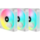 Corsair iCUE LINK QX120 RGB 120mm PWM Fans Starter Kit - Wit case fan Wit, 4-pins PWM fan-connector