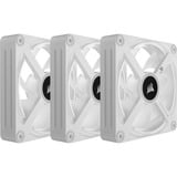 Corsair iCUE LINK QX120 RGB 120mm PWM Fans Starter Kit - Wit case fan Wit, 4-pins PWM fan-connector