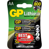 GP Batteries Primary Lithium 24LF batterij Zwart, 4 stuks