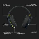 Logitech G435 LIGHTSPEED Wireless  over-ear gaming headset Zwart, Bluetooth, Pc, PlayStation 4, PlayStation 5