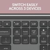 Logitech MK950 Signature Slim draadloze desktopset Grafiet, US-International lay-out (QWERTY), 400 - 4000 dpi