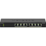 Netgear 8-poorts Gigabit Ethernet unmanaged PoE+ Essentials switch (GS308LP) Zwart, 60 Watt PoE