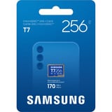 Samsung T7 microSD 256GB geheugenkaart Blauw, UHS-I U3, Class 10, V30
